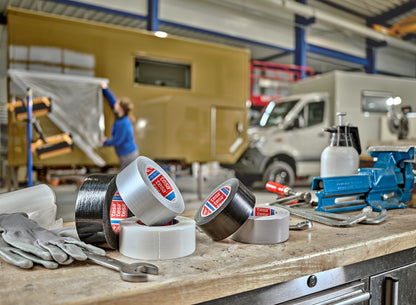 tesa® 4615RC General purpose duct tape - 31 % recycled share, black, 50 mm x 50 m