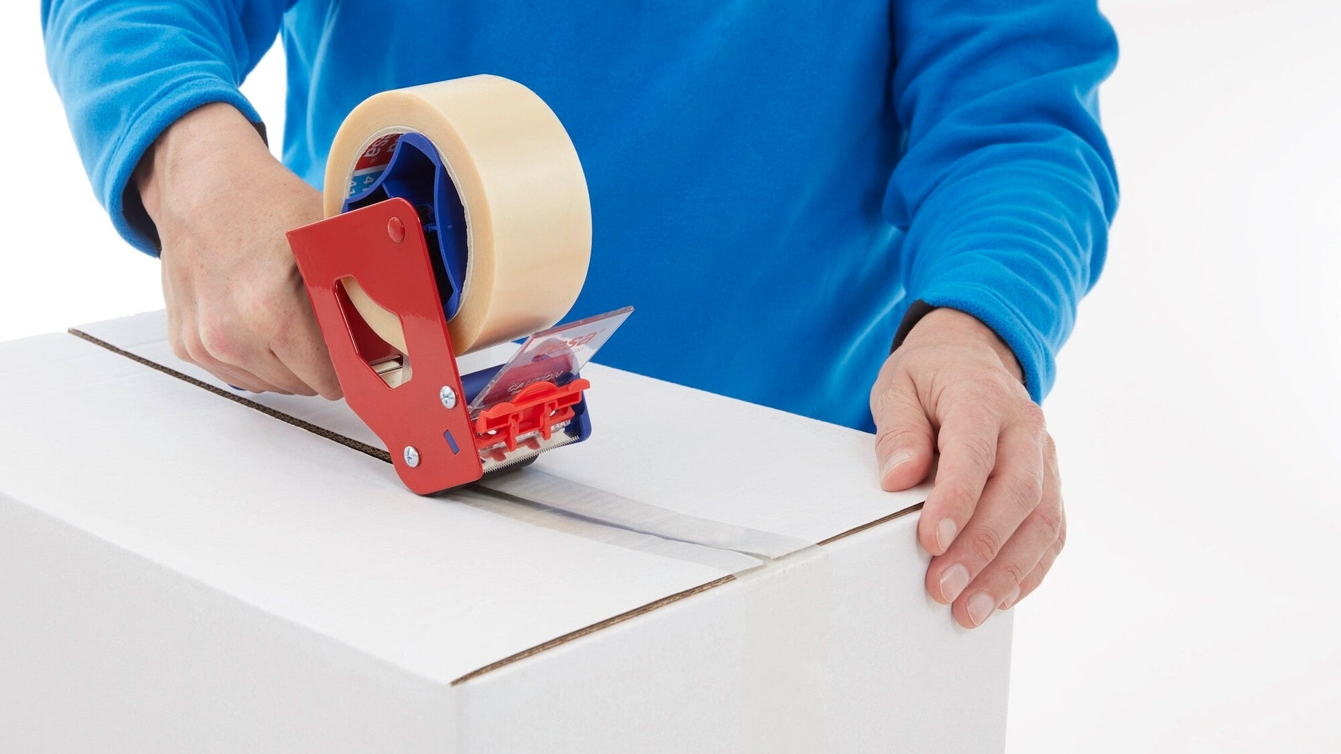 tesa® 4100 General purpose carton sealing tape, white, 50 mm x 660 m