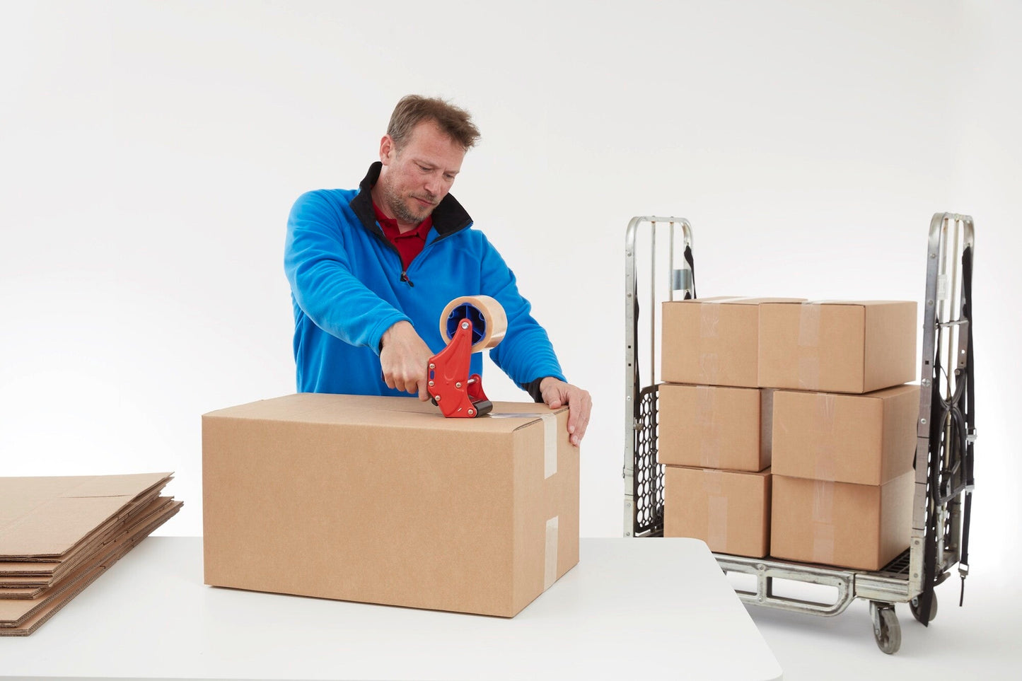 tesa® 4124 Premium Carton Sealing Tape, transparent, 30 mm x 66 m