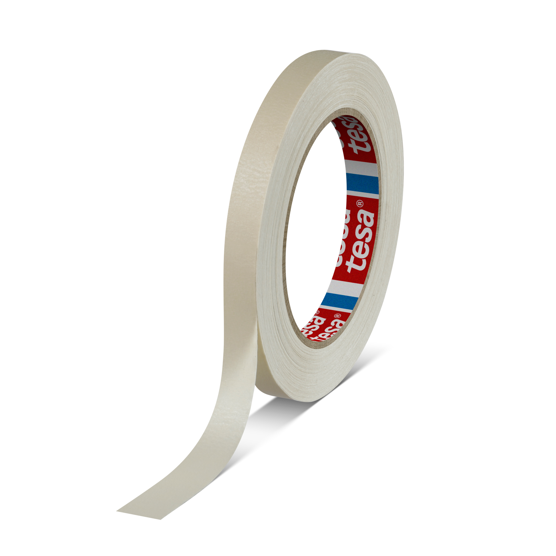 tesa® 4316 Finely crêped paper masking tape for paint spraying, chamois, 70 mm x 50 m