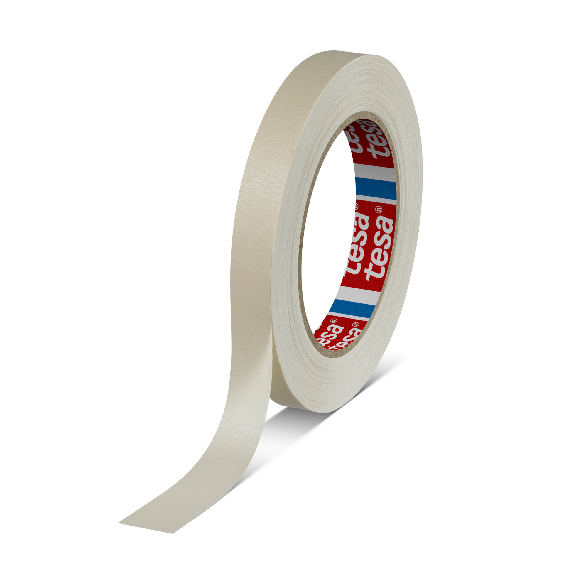 tesa® 4316 Finely crêped paper masking tape for paint spraying, chamois, 70 mm x 50 m