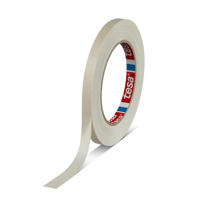 tesa® 4316 Finely crêped paper masking tape for paint spraying, chamois, 70 mm x 50 m