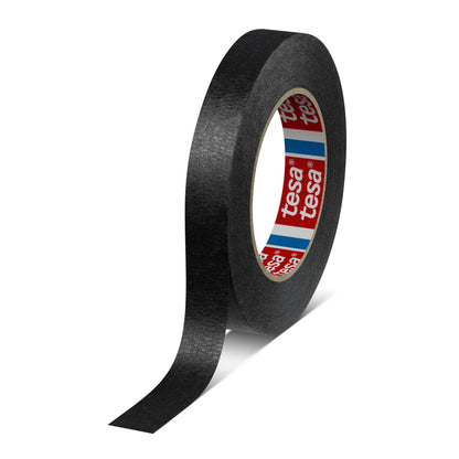 tesa® 4323 General purpose paper masking tape, black, 19 mm x 50 m