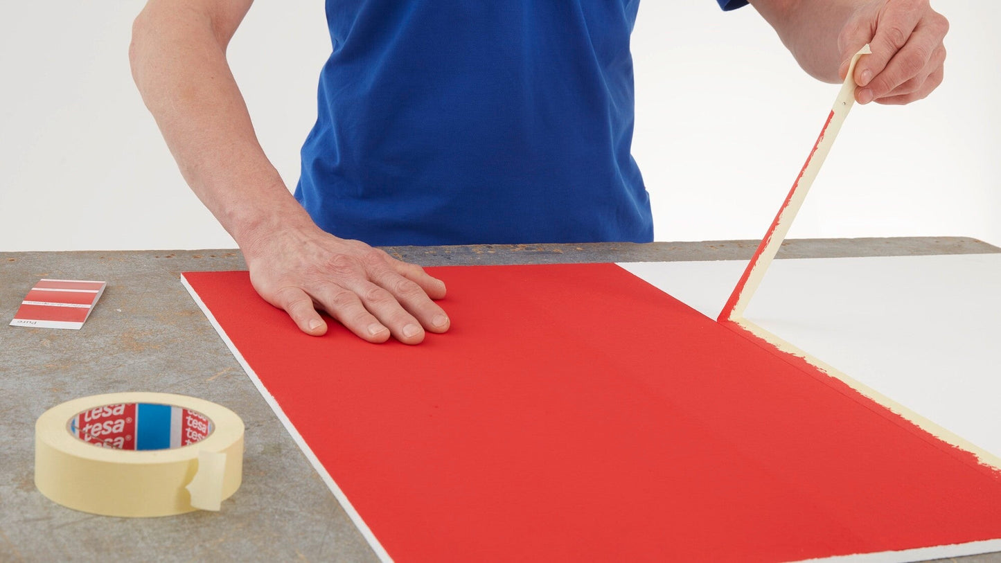 tesa® 4323 General purpose paper masking tape, chamois, 100 mm x 50 m