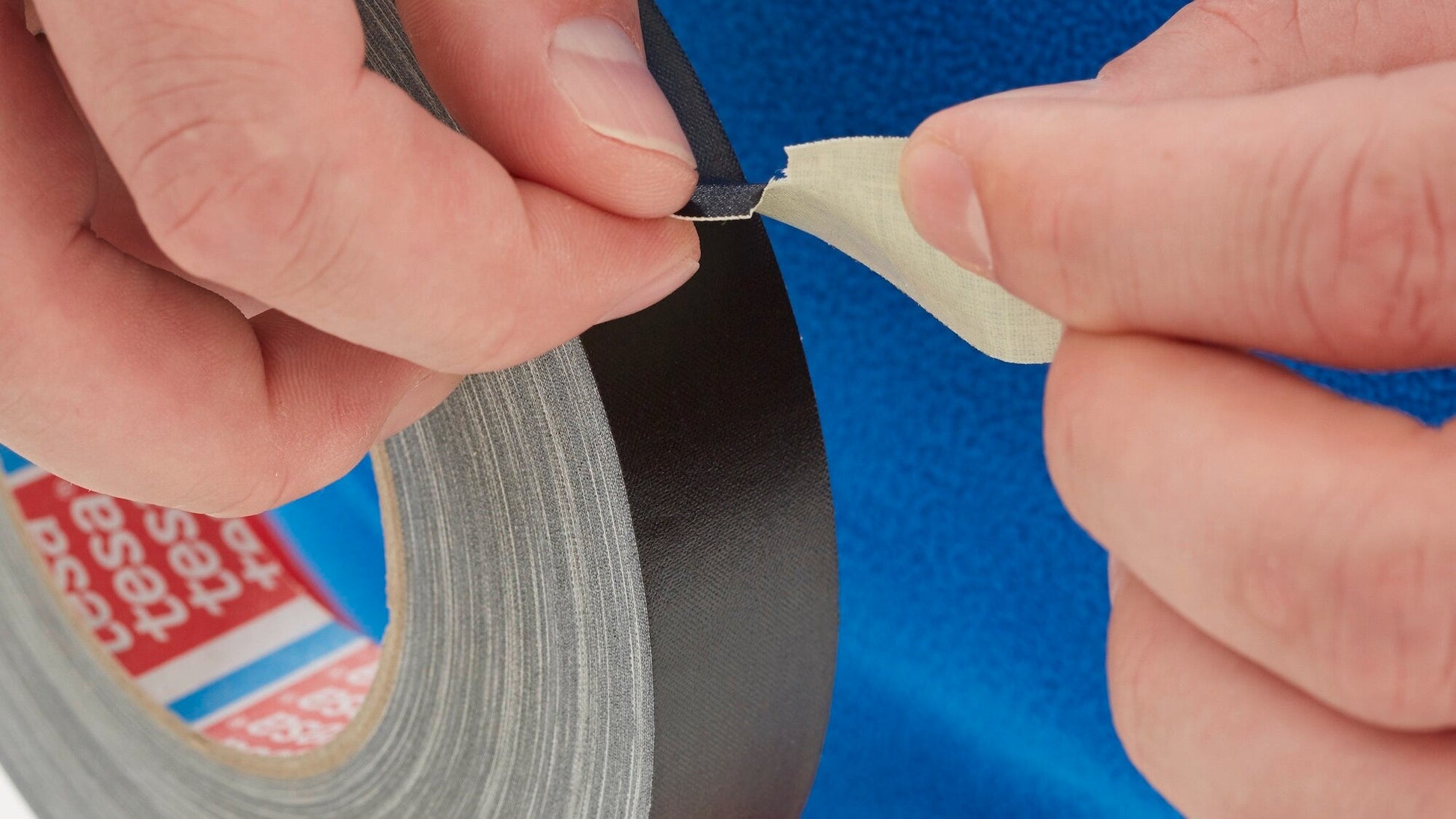 tesa® 4657 Temperature resistant acrylic paste coated cloth tape, grey, 15 mm x 50 m