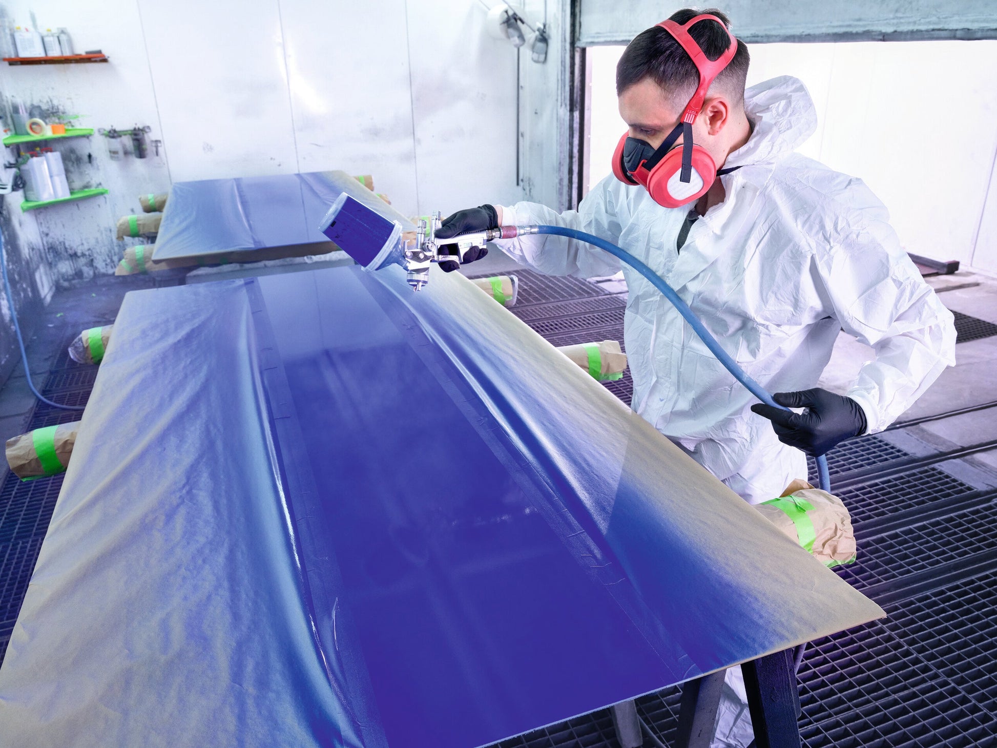 tesa® 4831 Silicone-free high temperature masking tape, white, 300 mm x 50 m