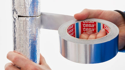 tesa® 60650 Universal aluminum tape - 50µ foil, silver, 50 mm x 50 m