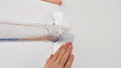 tesa® 60672 Robust aluminum tape with paper liner - 75µ foil, silver, 1200 mm x 1000 m