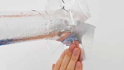 tesa® 60632 Conformable aluminum tape with paper liner - 30µ foil, silver, 50 mm x 50 m